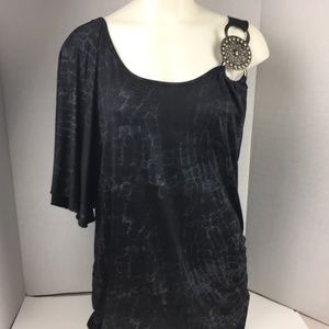 Dots XXL One Shoulder Asymmetical Animal Print